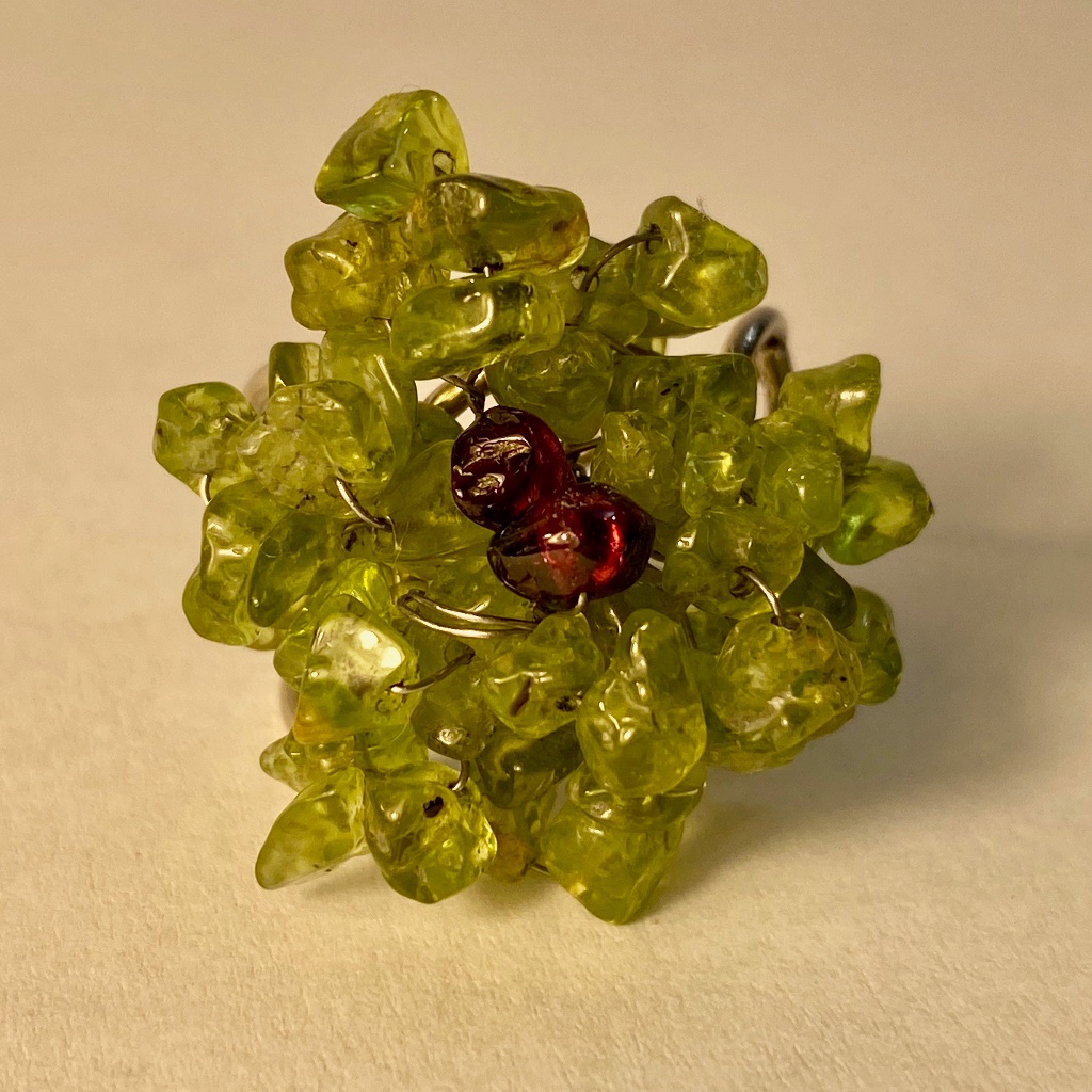 Green Bead Ring